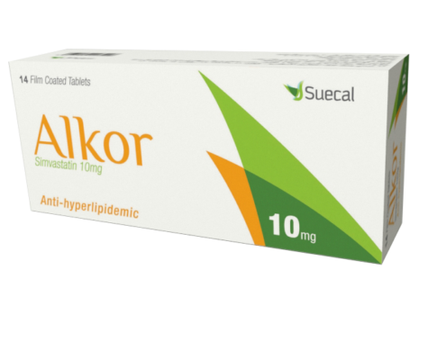 Alkor 10 mg 14 tablets box